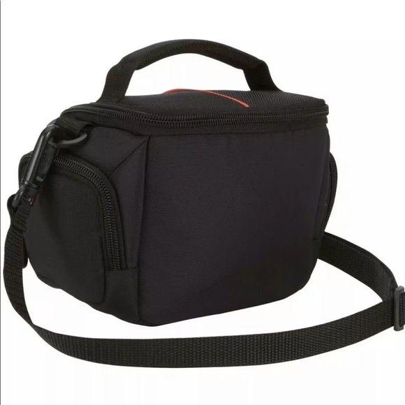 Case Logic Camcorder DSLR Kit Bag Black w/ Side Pockets & Detachable Strap - Picture 4 of 5